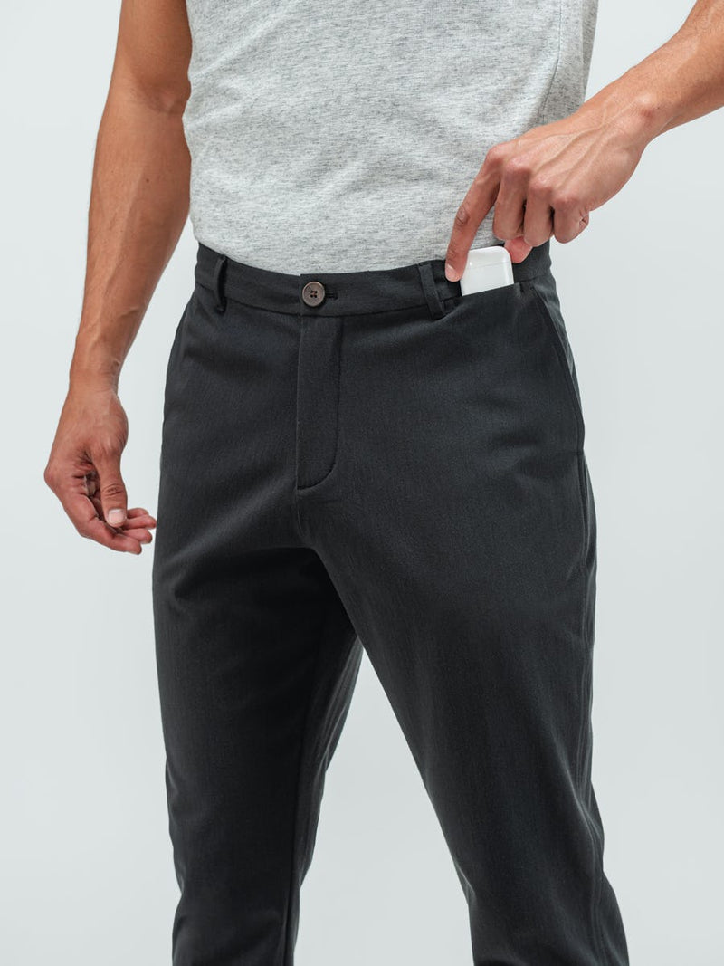 Ministry of Supply Black Chino Pant