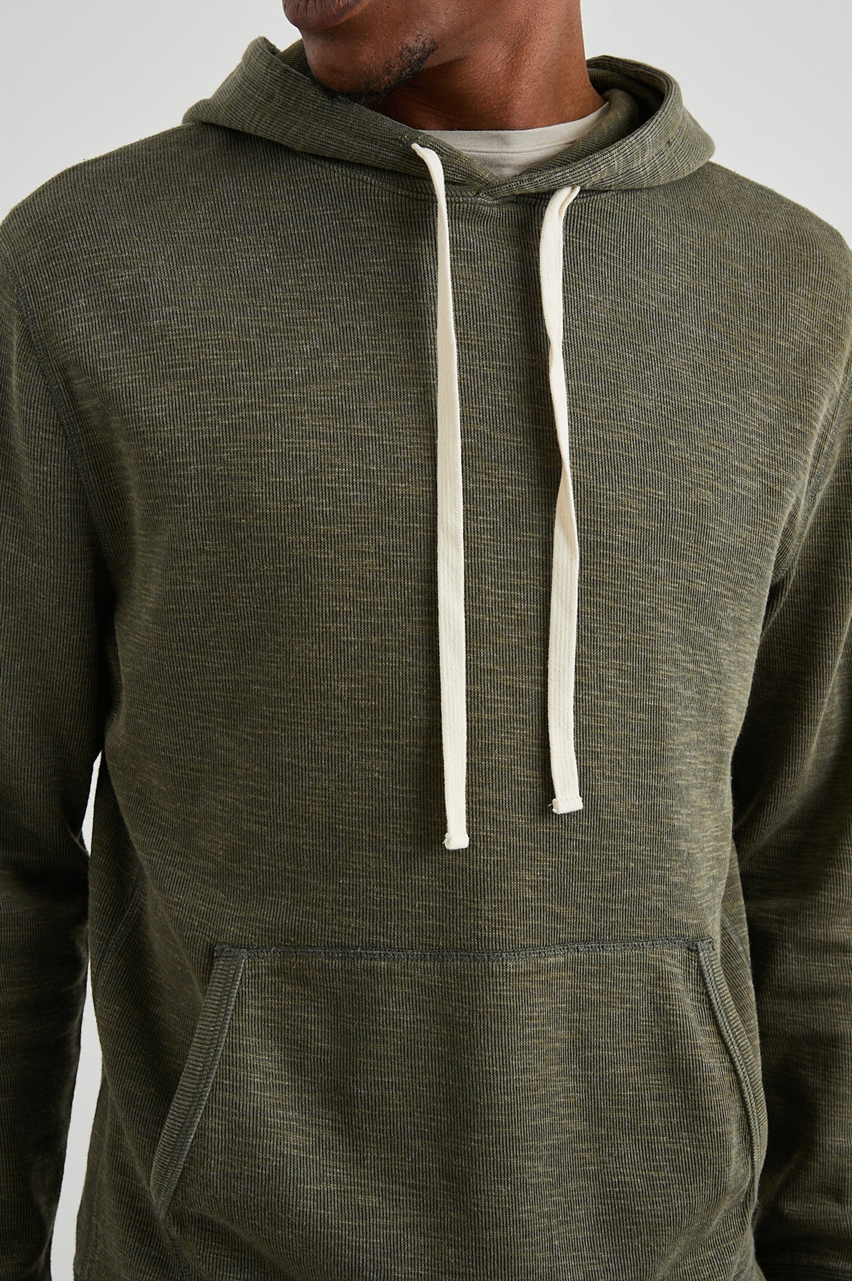 Wholesale,Rails, Rails Olive Green Knit Jersey Hoodie, Green, Large-45-TagL