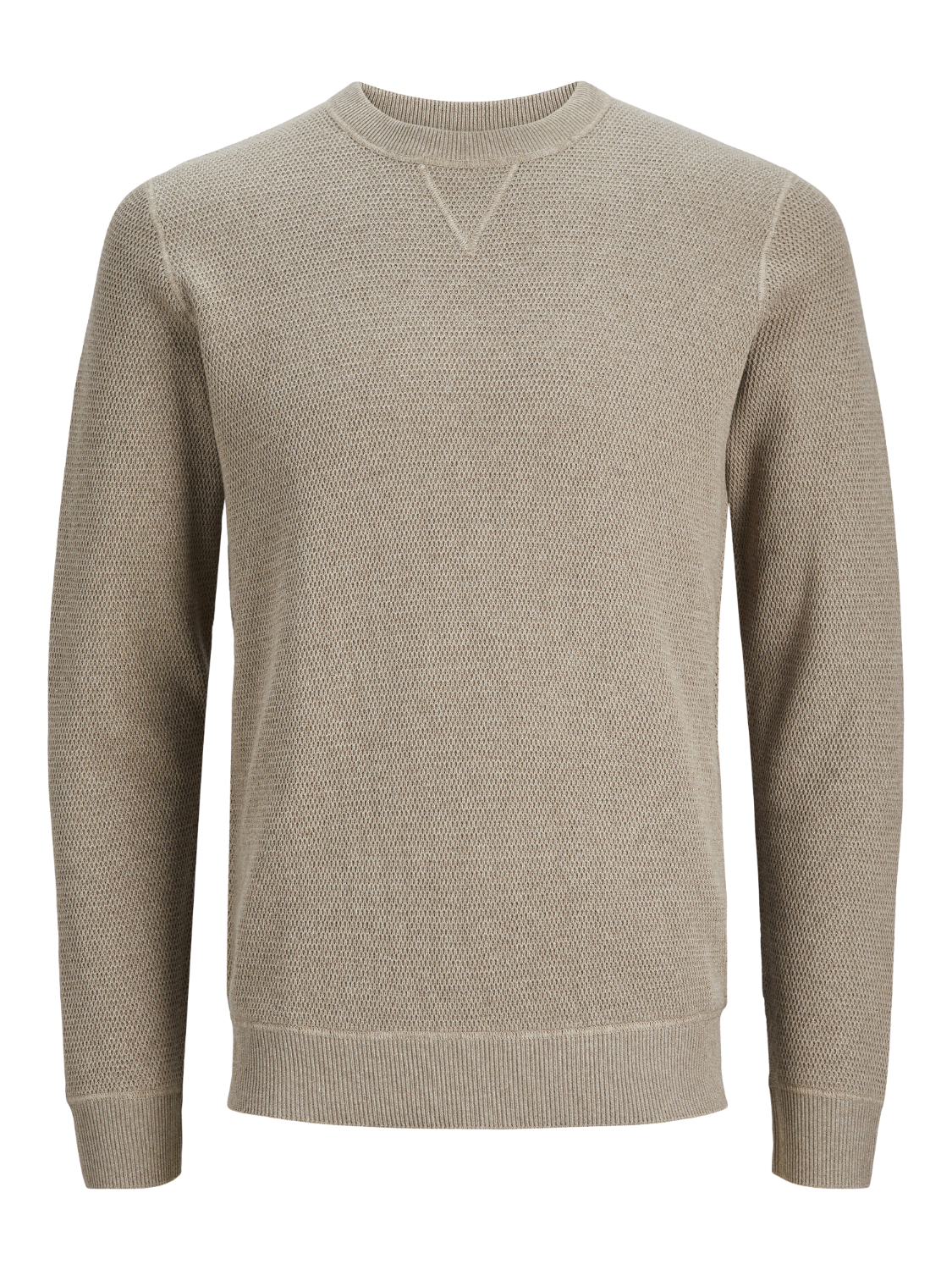 Wholesale,Jack & Jones, Jack & Jones Tan Knit Crewneck Sweater, Tan, Medium-39-TagMLarge-42-TagLExtra Large-45-TagXLExtra Extra Large-48-TagXXLSmall-37-TagS