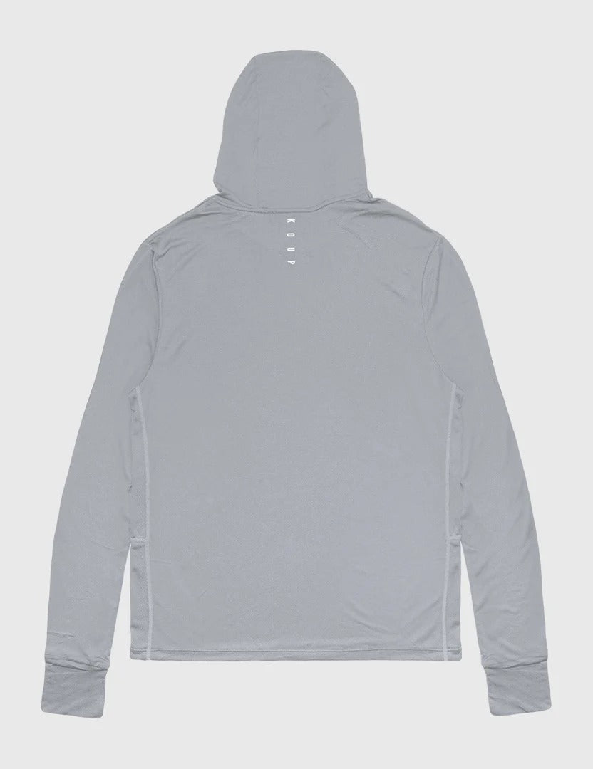 Brand Partner,Koup, Koup Light Gray Performance Base Layer Hoodie, Grey, Extra Large-47-TagXL