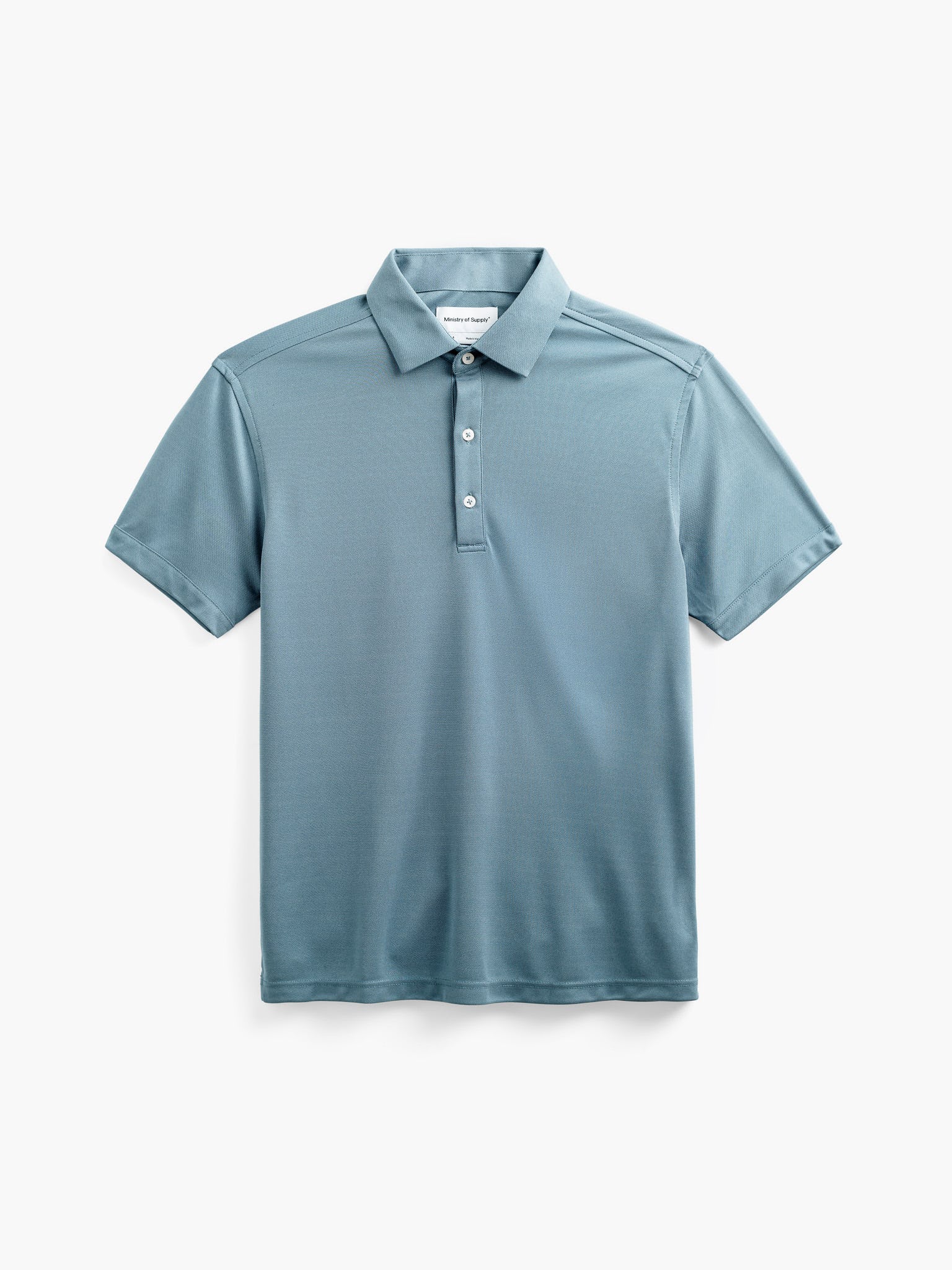 Wholesale,Ministry of Supply, Ministry of Supply Grey Blue Short Sleeve Polo, Blue, Extra Small-38-TagXS