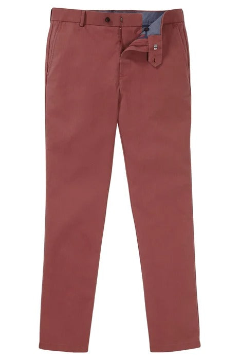Otrium,Charles Tyrwhitt, Charles Tyrwhitt Maroon Slim Fit Chino Pant, Red, 37W-32L-Tag36