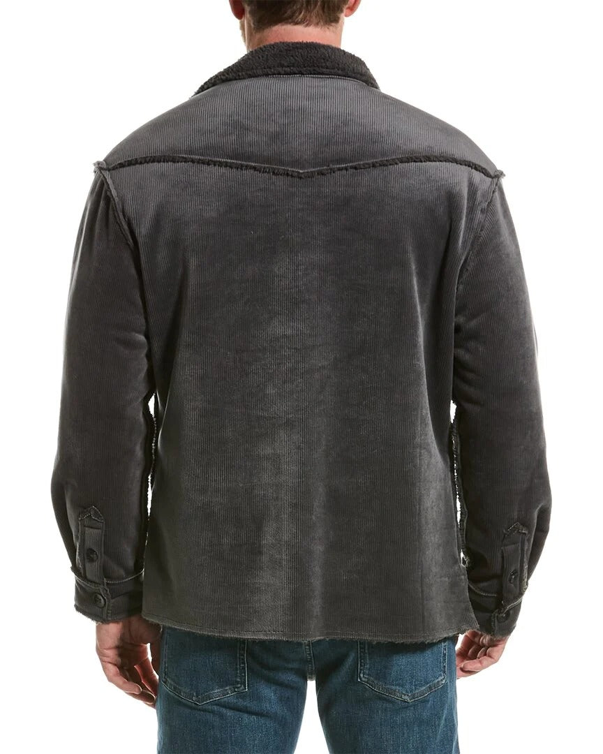 Other,Industry, Industry Republic Clothing Charcoal Corduroy Sherpa Collared Jacket, Grey, Extra Large-52-TagXL