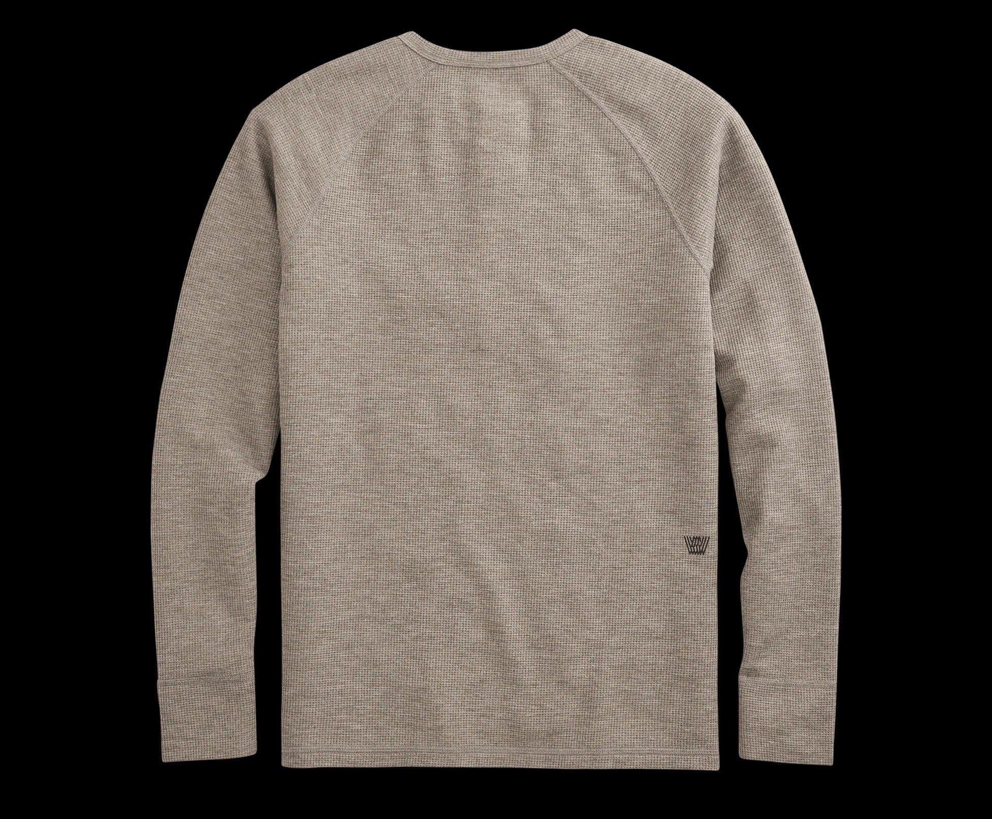 Wholesale,Mack Weldon, Mack Weldon Heather Walnut Waffle Long Sleeve Henley, Tan, Large-44-TagL