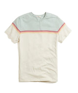 Marine Layer Stripe Green/Antique White Crewneck Tee