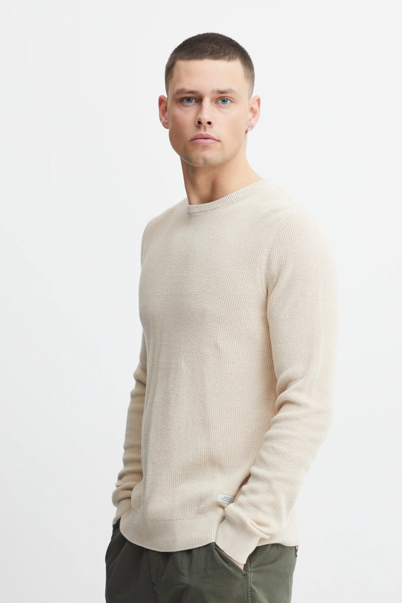 Blend Cream Codford Knit Crewneck Sweater