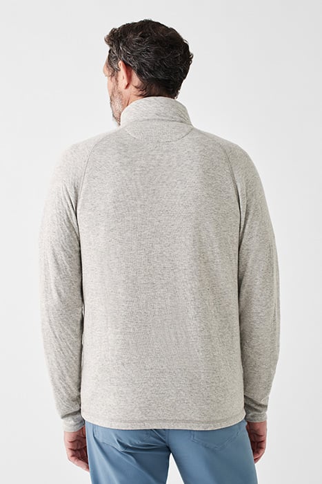 Otrium,Faherty, Faherty Grey Long Sleeve Qtr Zip Pullover, Grey, Medium-40-TagS