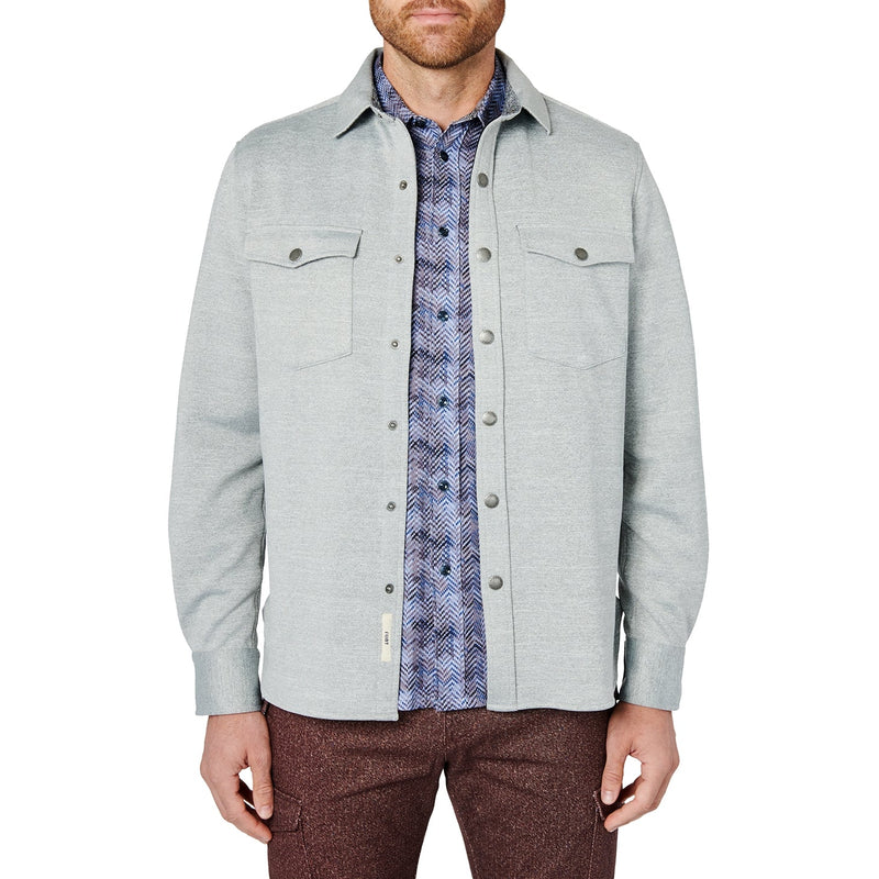 Brooklyn Brigade Light Grey Knit Shirt Jacket