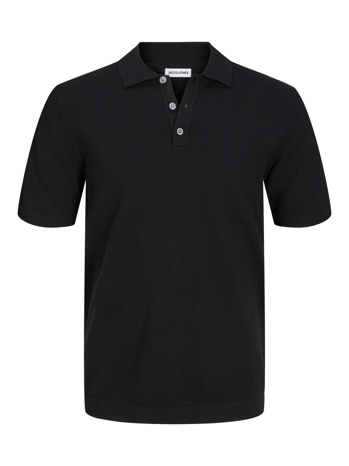 Wholesale,Jack & Jones, Jack & Jones Black Short Sleeve Polo, Black, Medium-42-TagM