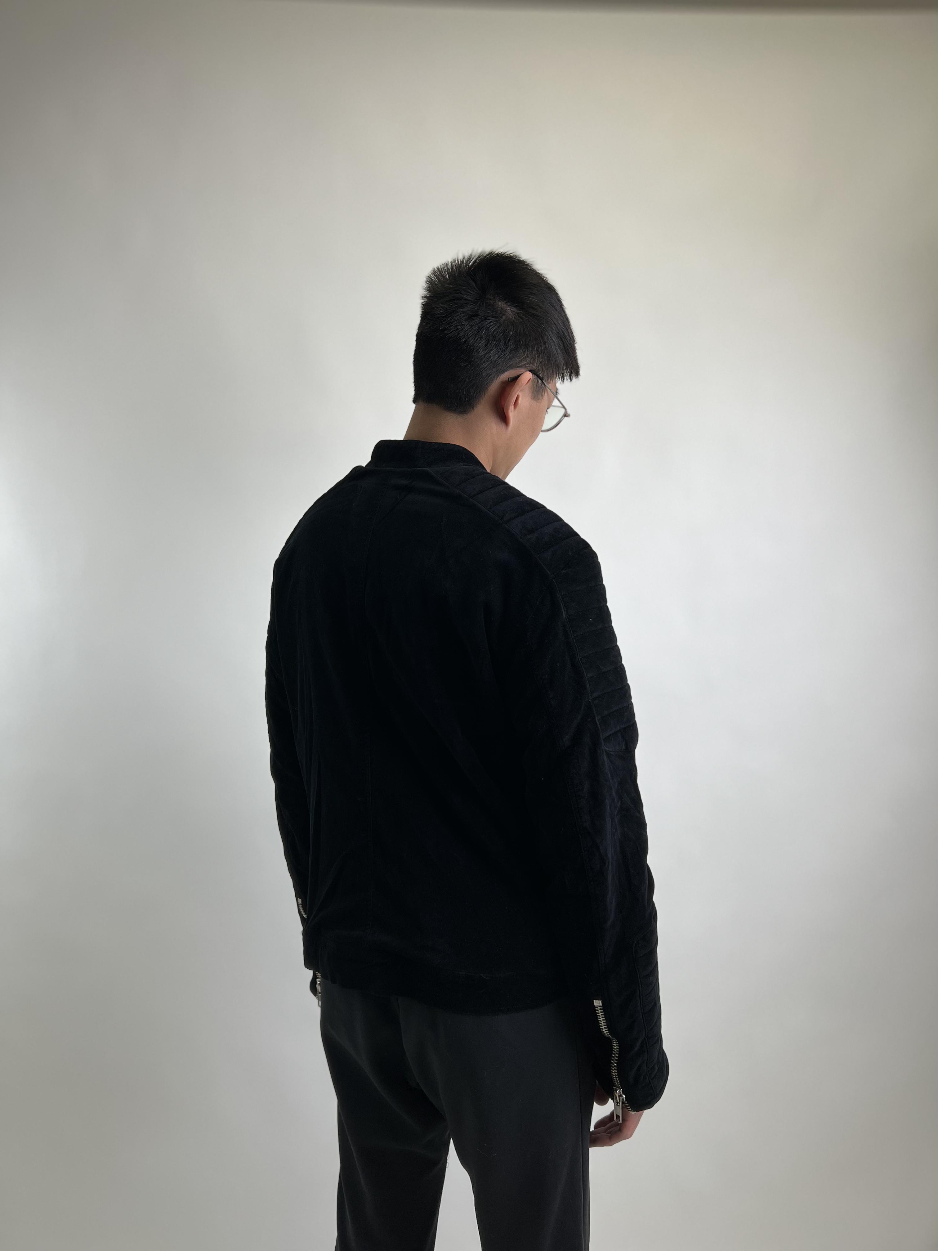 Wholesale,Reesedeluca, Reese De Luca Black Jacket with Padded Shoulder and Sleeves, Black, Medium-42-TagM