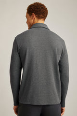 Bonobos Ash Puppytooth Luxe Long Sleeve Polo