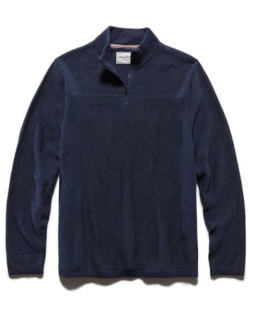 Wholesale,Flag & Anthem, Flag and Anthem Navy Quarter Zip Mockneck Pullover, Blue, Small-36-TagS