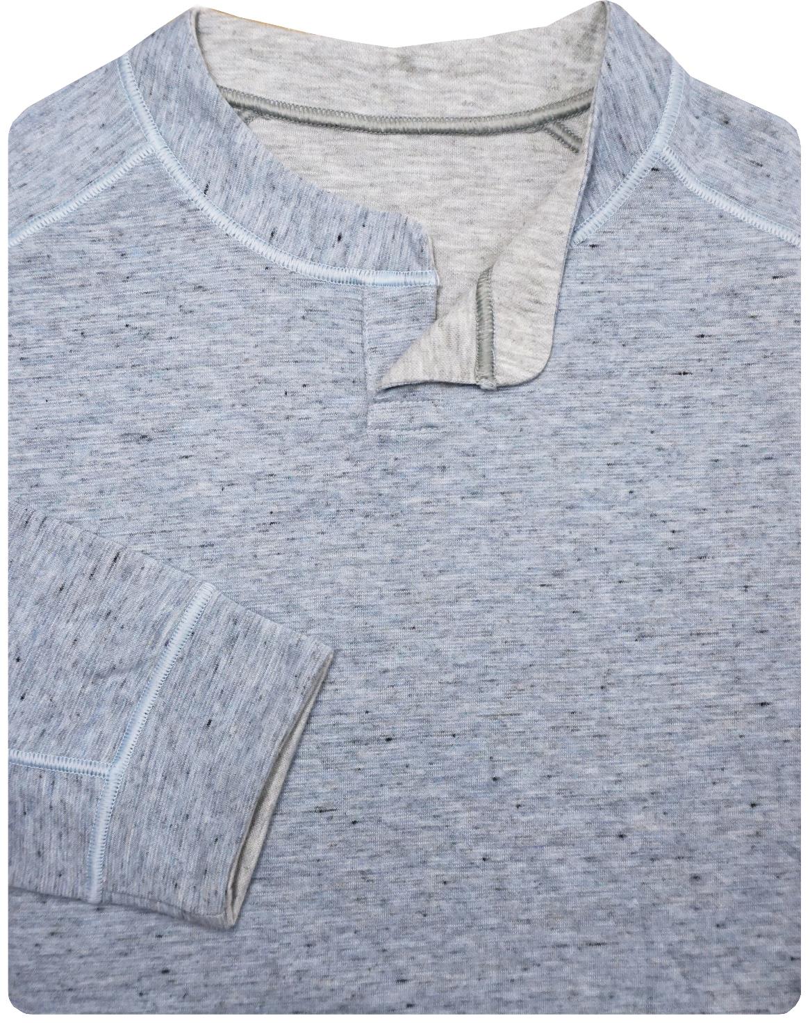 Wholesale,Nicoby Age of Wisdom, Nicoby Age of Wisdom Blue Melange Keyhole Tee, Blue, Small-39-TagSMedium-42-TagMLarge-45-TagLExtra Large-48-TagXLExtra Extra Large-52-TagXXL