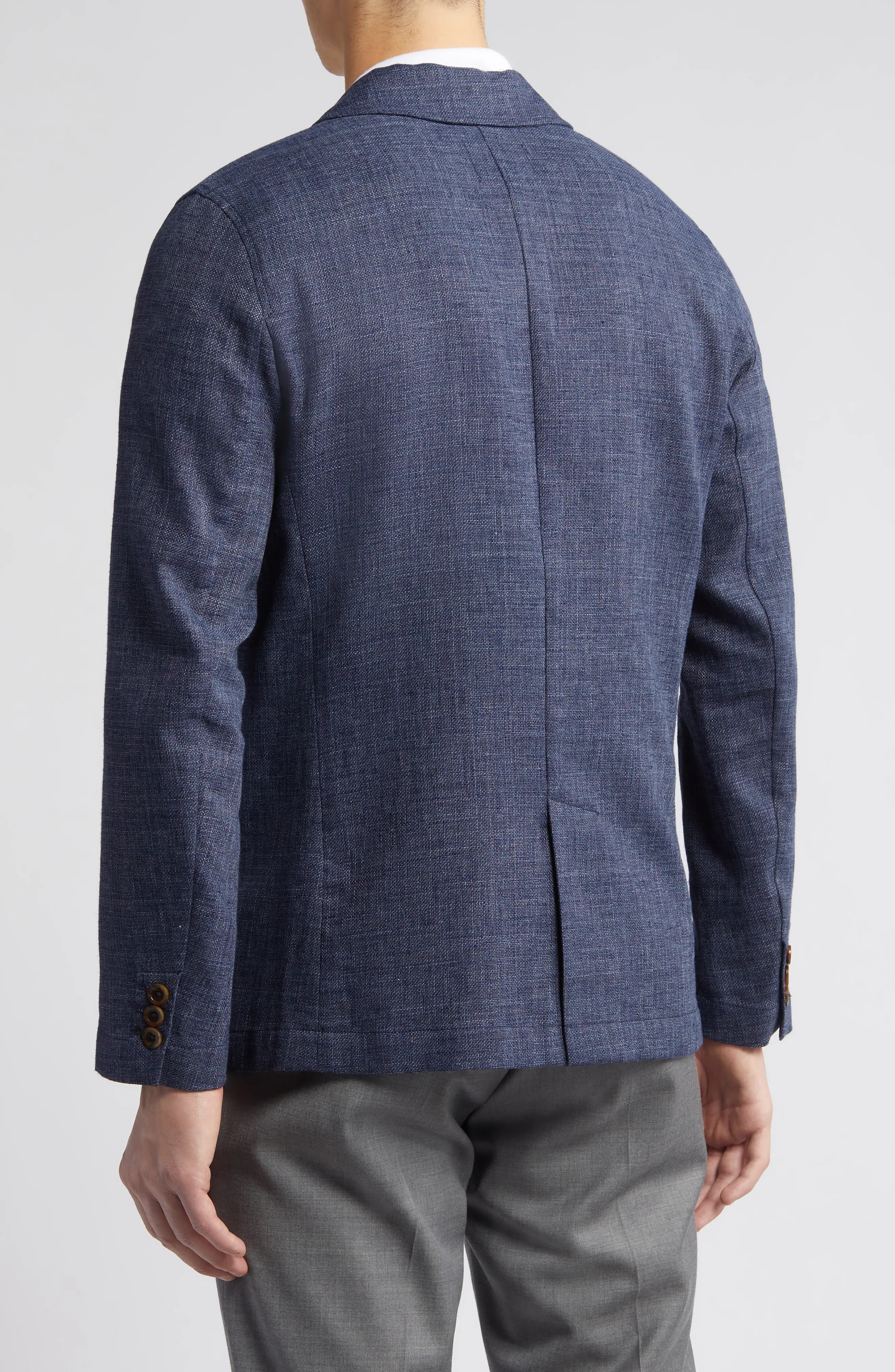 Wholesale,Rails, Rails Navy Idris Cotton & Linen Blend Blazer, Blue, Large-46-TagL