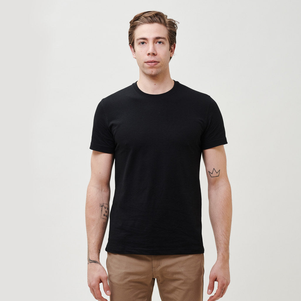 Brand Partner,Western Rise, Western Rise Black Performance Tee, Black, Small-40-TagS