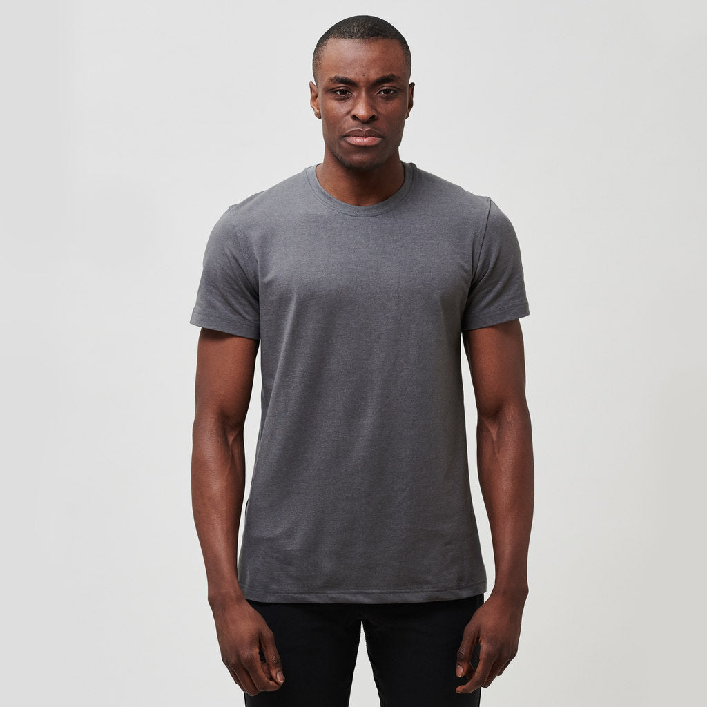 Brand Partner,Western Rise, Western Rise Dark Grey Ultra Soft Cotton Tshirt, Grey, Small-40-TagS