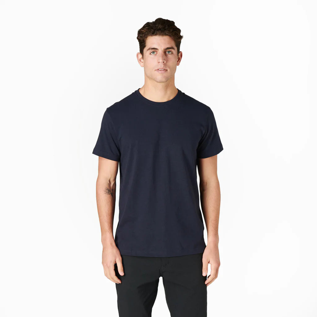 Brand Partner,Western Rise, Western Rise Navy Ultra Soft Cotton Tshirt, Blue, Medium-40-