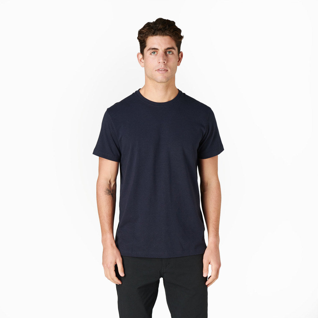Taelor.Style, Western Rise Navy Ultra Soft Cotton Tshirt, Blue, Medium-40-TagS