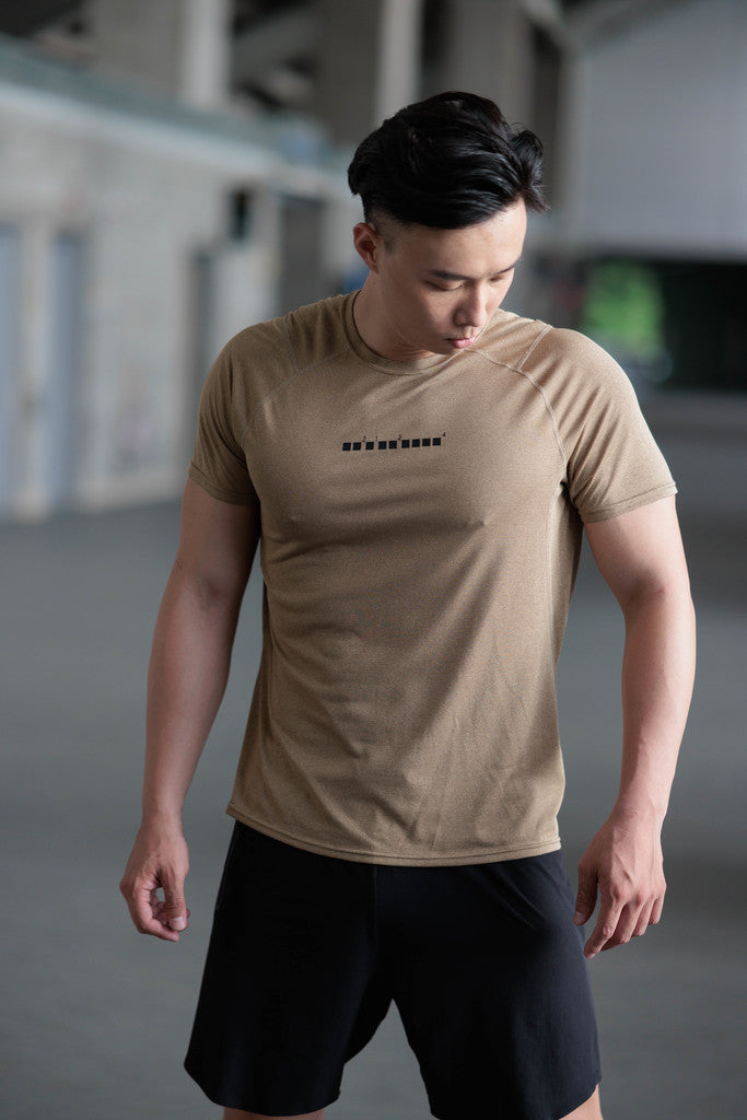 Brand Partner,2124Fit, 2124Fit Natural Tan Performance Tee, Tan, Medium-41-TagM