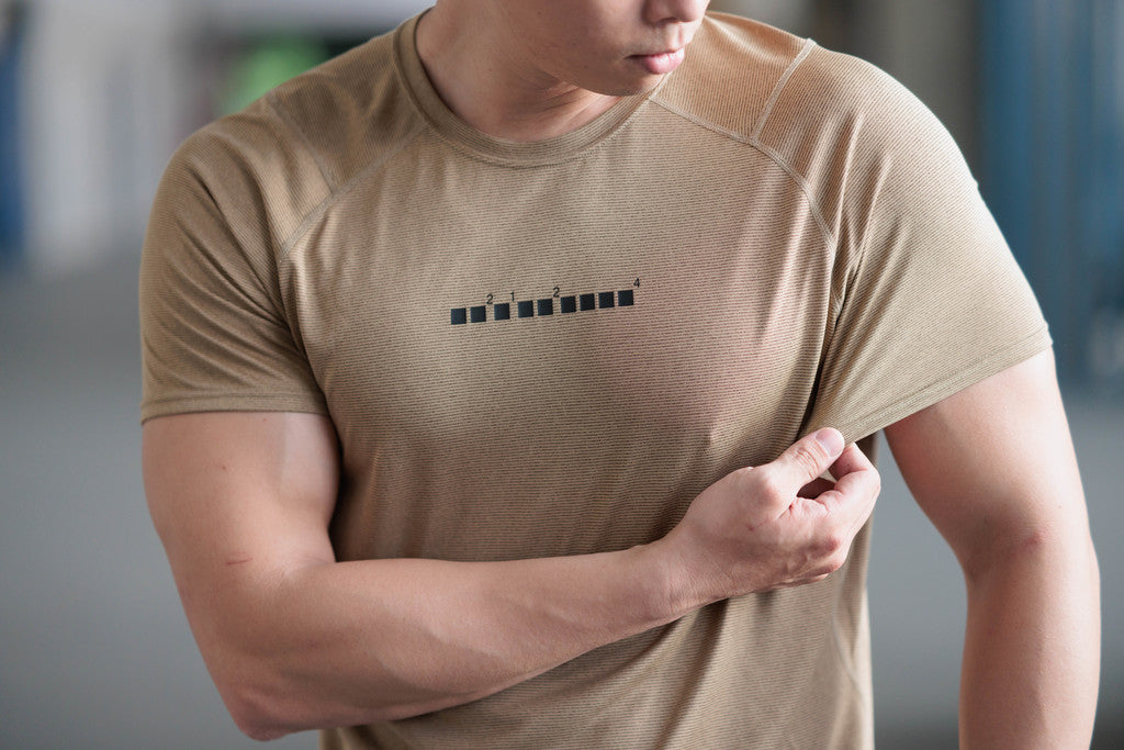 Brand Partner,2124Fit, 2124Fit Natural Tan Performance Tee, Tan, Extra Extra Large-46-TagXXL