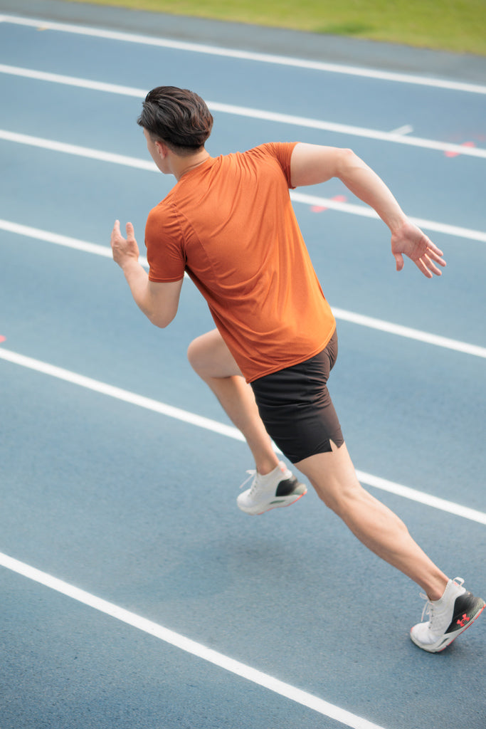 Brand Partner,2124Fit, 2124Fit Natural Orange Performance Tee, Orange, Large-43-TagL