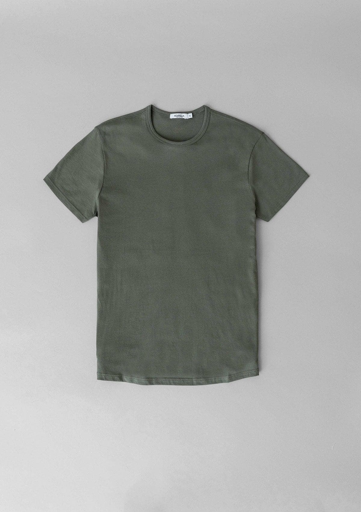 Brand Partner,Acapella, Acapella Olive Pima Cotton Tee, Green, Medium-40-TagMLarge-43-TagLExtra Large-46-TagXL