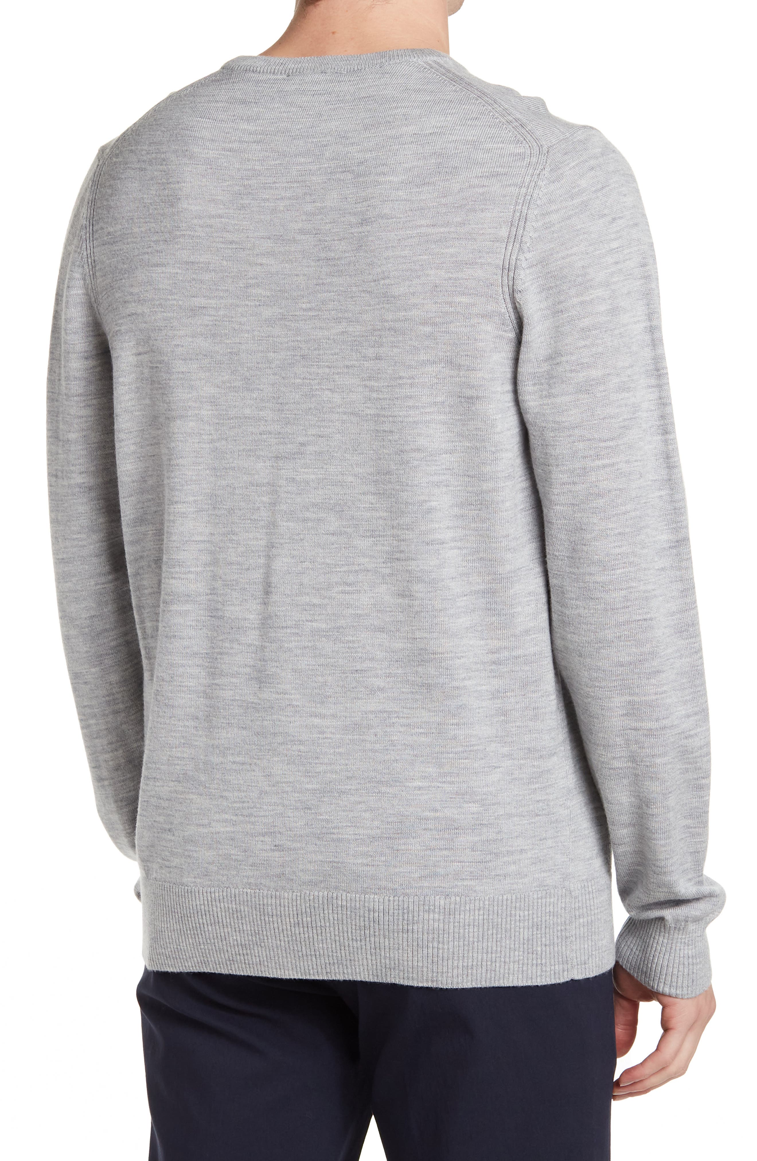 Nordstorm Rack, Rodd & Gunn Grey Crew Neck Merino Wool Sweater, Grey, Large-44-TagL