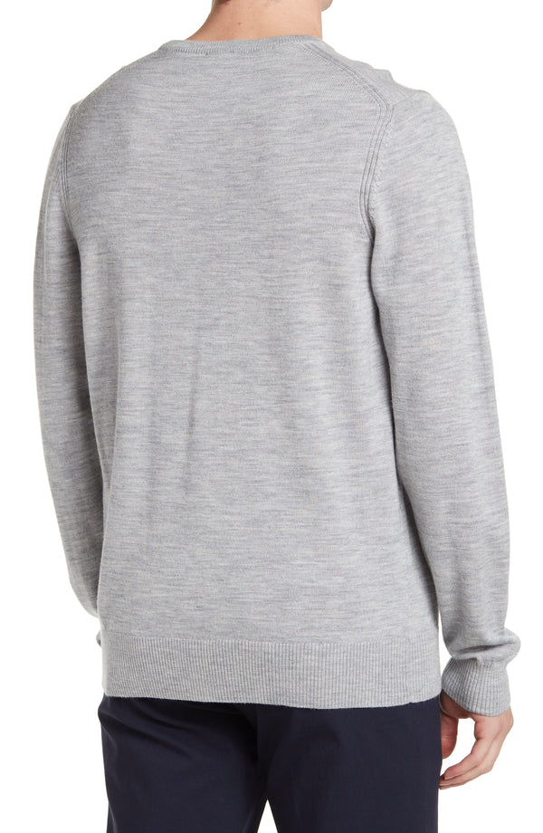 Rodd & Gunn Grey Crew Neck Merino Wool Sweater