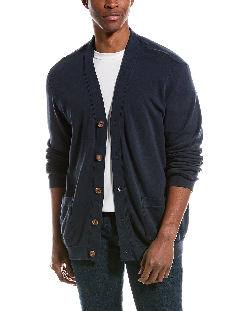 Other,Sol Angeles, Sol Angeles Navy Brushed Ft Cardigan, Blue, Extra Extra Large-51-TagXXL