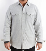 Nicoby Age of Wisdom Grey Rocky Retreat Flannel Shacket