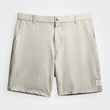 Public Beach Beige Men's 7" Hybrid Short with Back Elastic Waistband