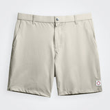 Public Beach Beige Performance Hybrid 7" Short with Back Elastic Waistband