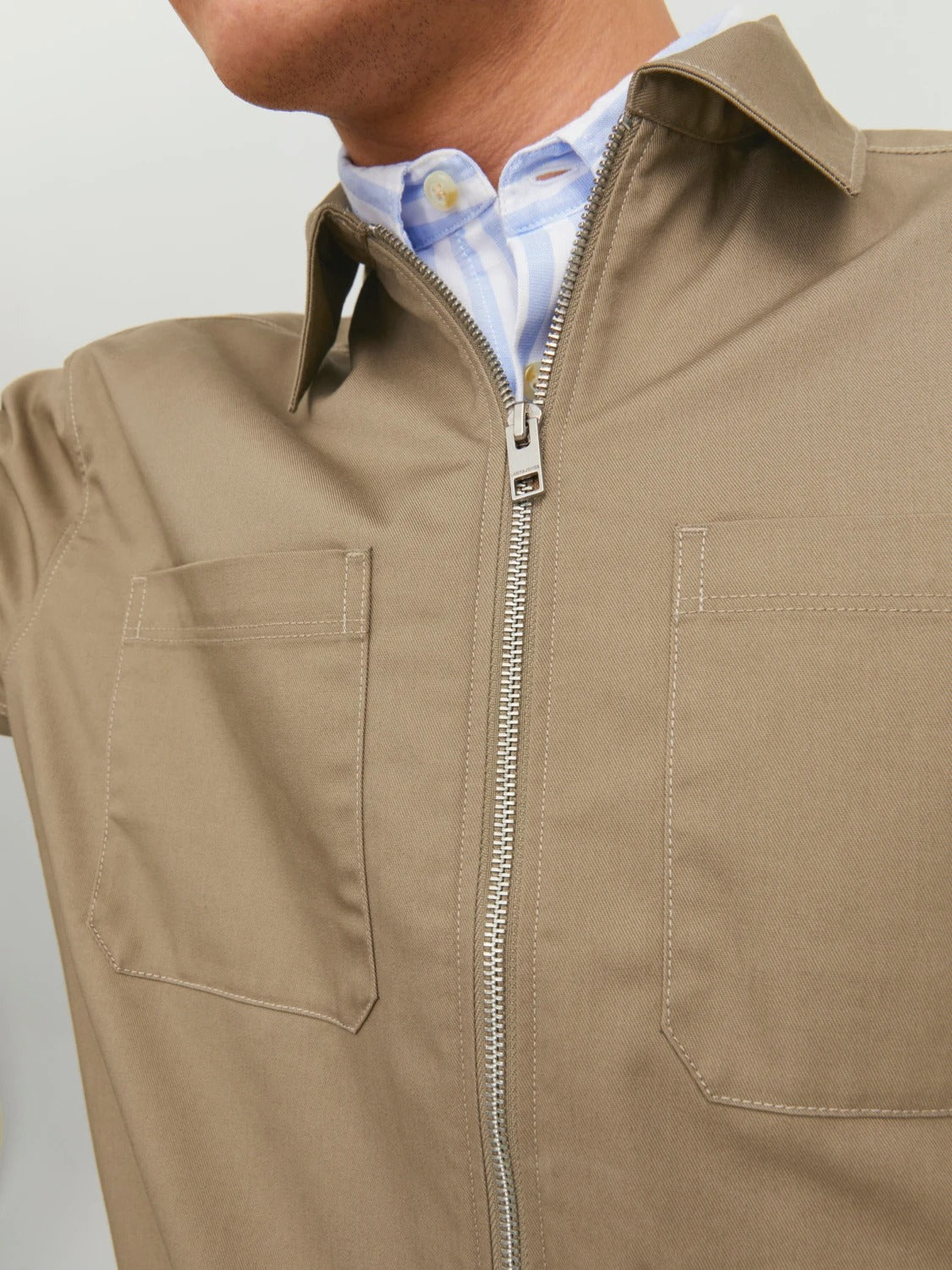Wholesale,Jack & Jones, Jack & Jones Tan Full Zip Jacket, Tan, Small-42-TagS