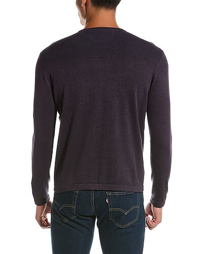 Other,Raffi, Raffi Purple Vanise Yoke Crewneck Sweater, Purple, Large-44-TagL