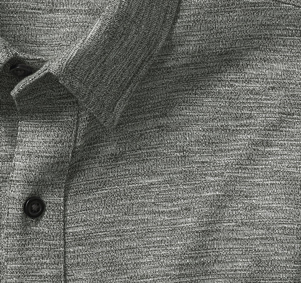 Johnston & Murphy Olive Knit Textured Long Sleeve Button Up Shirt