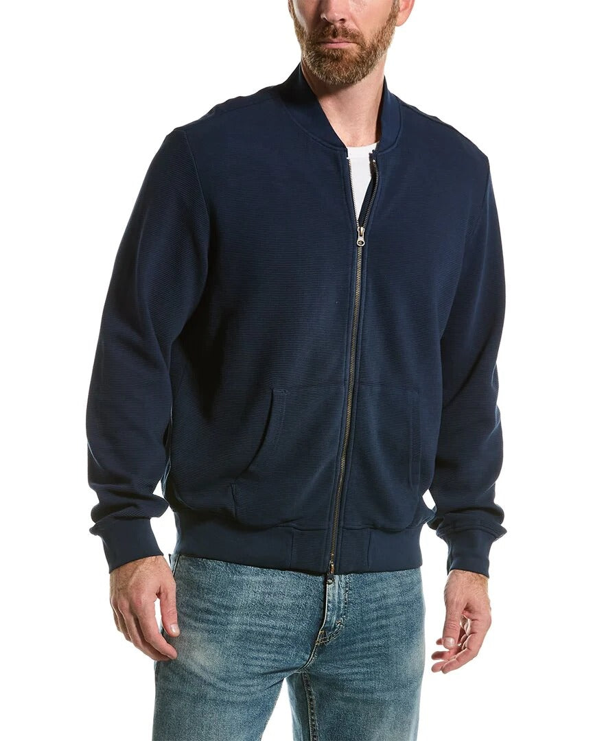 Other,Sovereign Code, Sovereign Code Navy Horizontal Rib Chaser Jacket with, Blue, Extra Extra Large-53-TagL