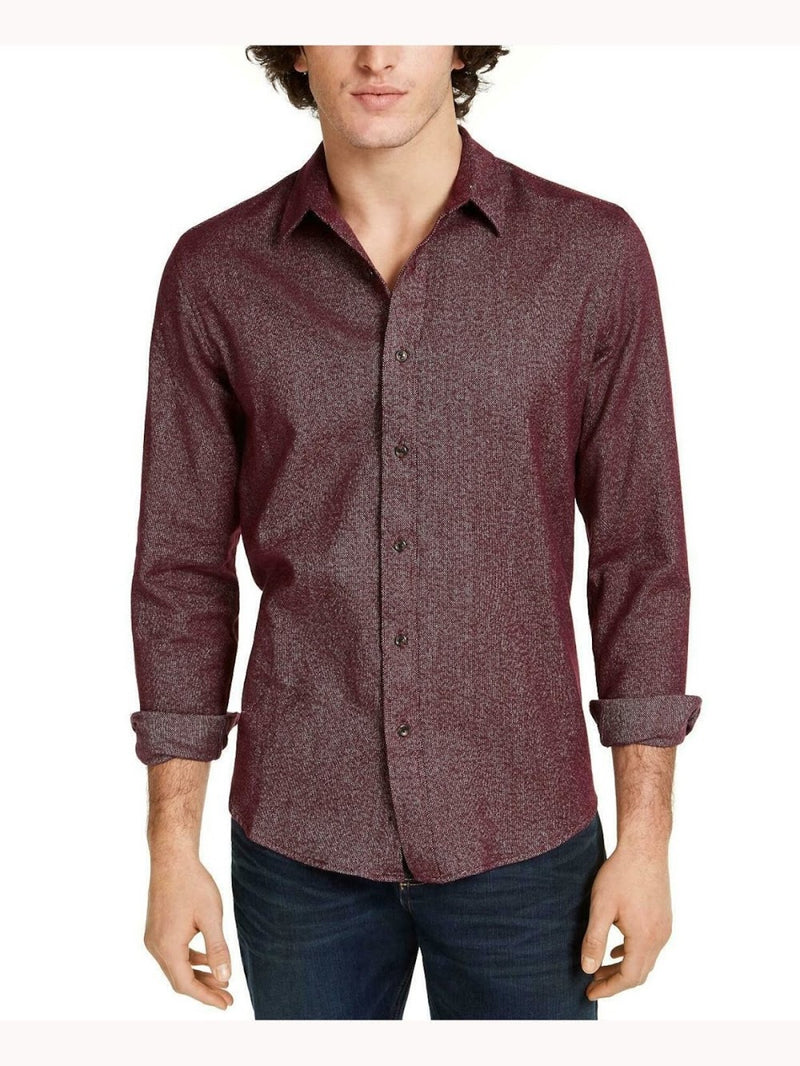 American Rag Burgundy Button Up Shirt