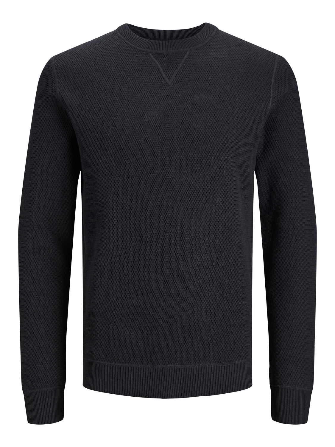 Wholesale,Jack & Jones, Jack & Jones Black Knit Crewneck Sweater, Black, Small-37-TagSMedium-39-TagMLarge-42-TagLExtra Large-45-TagXLExtra Extra Large-48-TagXXL