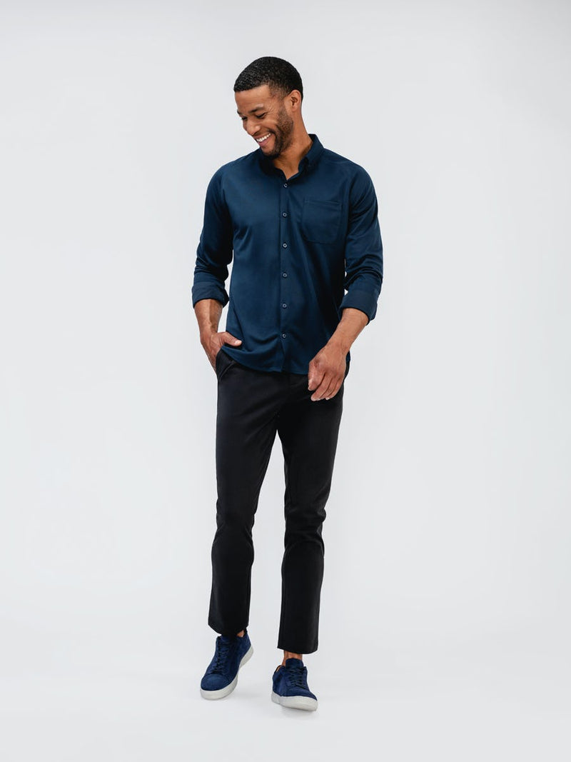 Ministry of Supply Dark Navy Regular Tapered Chino Pant