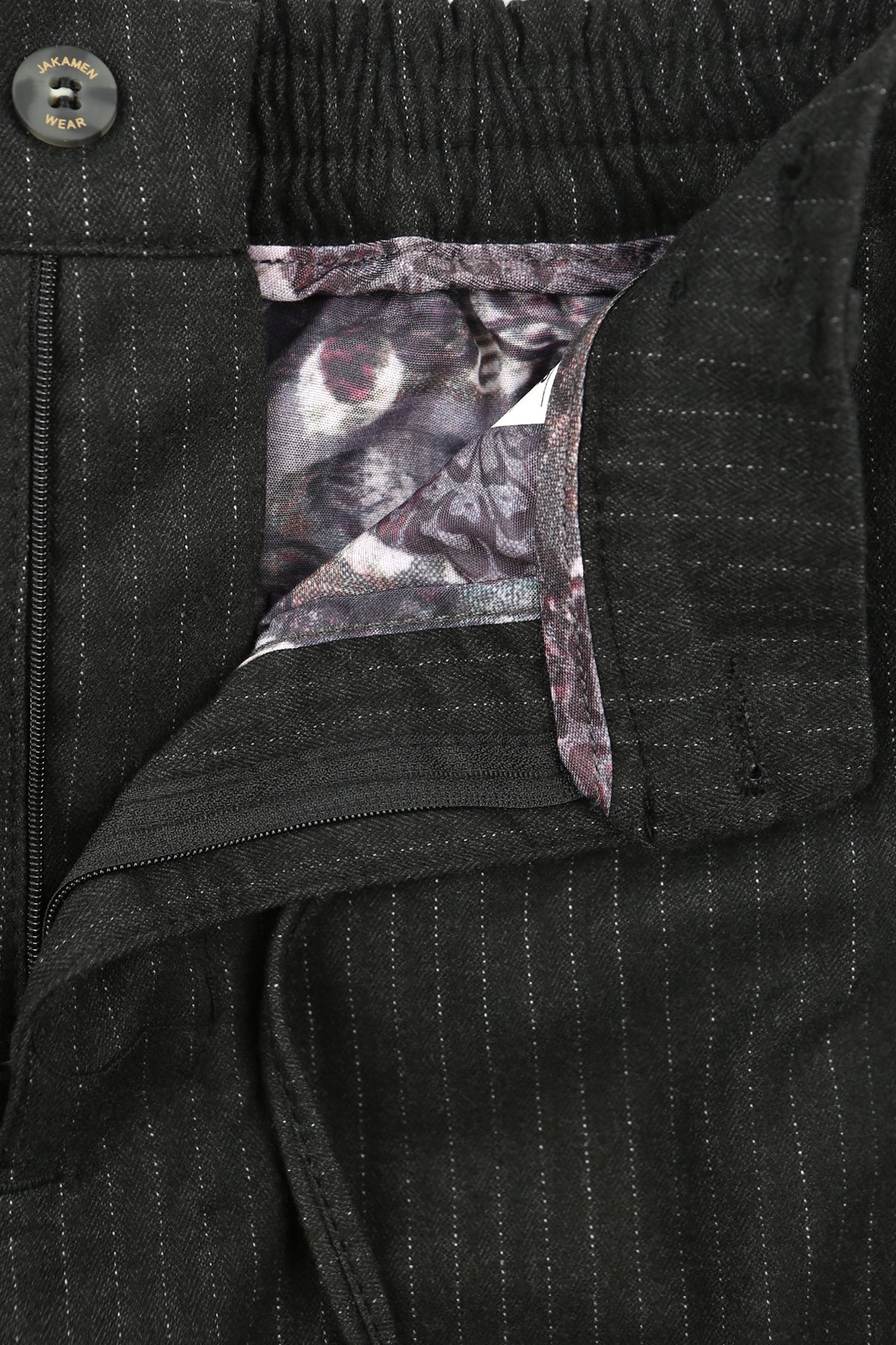 Wholesale,Jakamen, Jakamen Black Pinstripe Drawstring Flannel Pant, Black, 27W-29L-Tag30