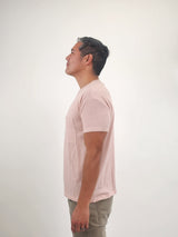 Reese De Luca Pink Short Sleeve T-Shirt with Chest Pocket