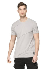 RNT 23 Grey Scarred Cotton Tee
