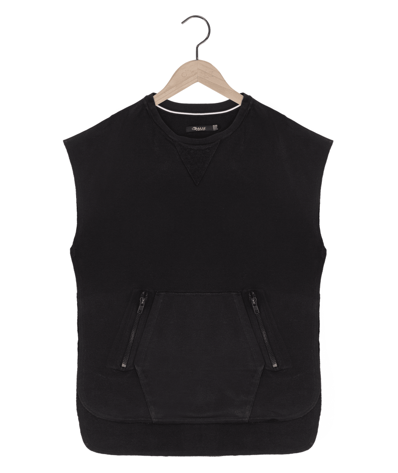 Reese De Luca Black Zip Pocket Pullover