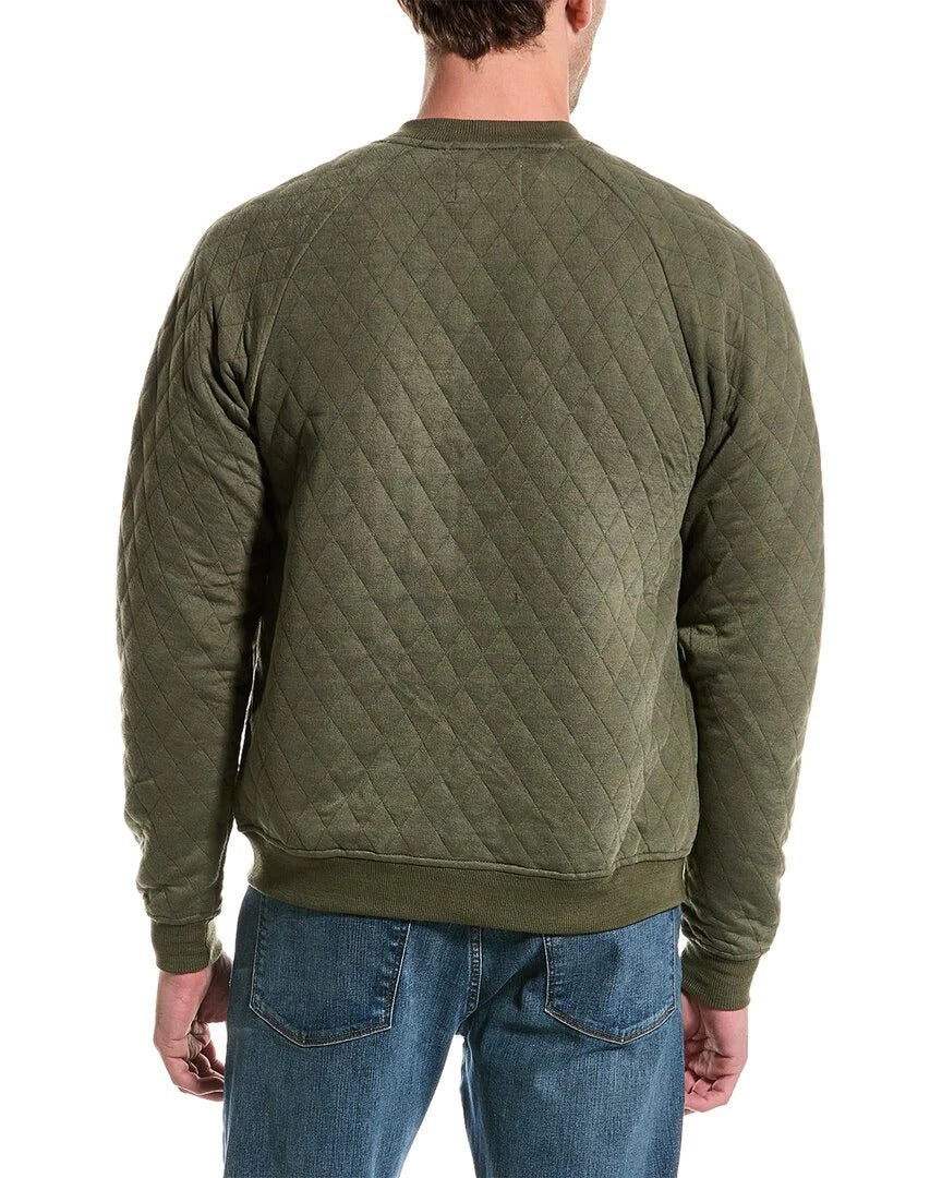 Other,Sovereign Code, Sovereign Code Olive  Diamond Quilted Princeton Cardigan, Green, Extra Large-45-TagXL