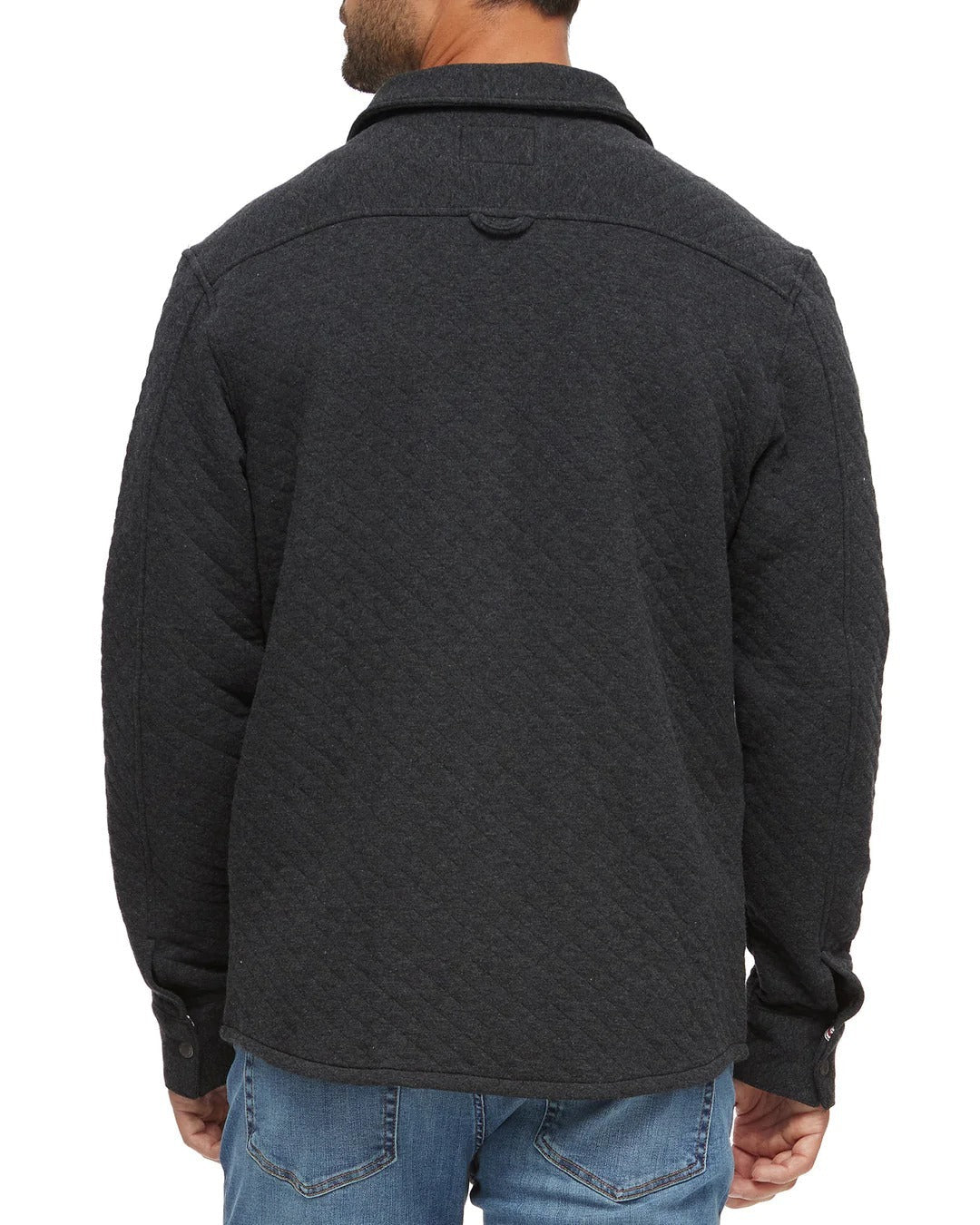 Ralph Lauren,Ralph Lauren, Flag & Anthem Heather Charcoal Quilted Shirt Jacket, Grey, Extra Large-50-TagXLLarge-46-TagLExtra Large-48-TagLMedium-44-TagMSmall-42-TagSExtra Large-54-TagXLExtra Extra Large-52-TagXXL