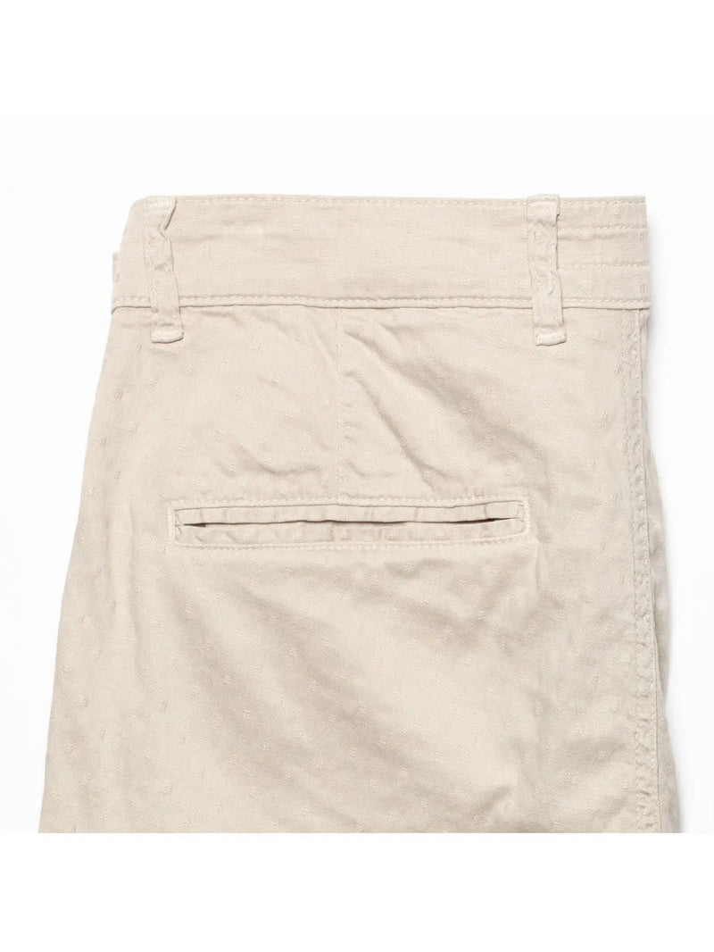 Eight X Beige Textured Jacquard Shorts