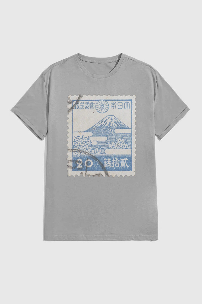 Original Paperbacks Gray Japan Graphic Tee