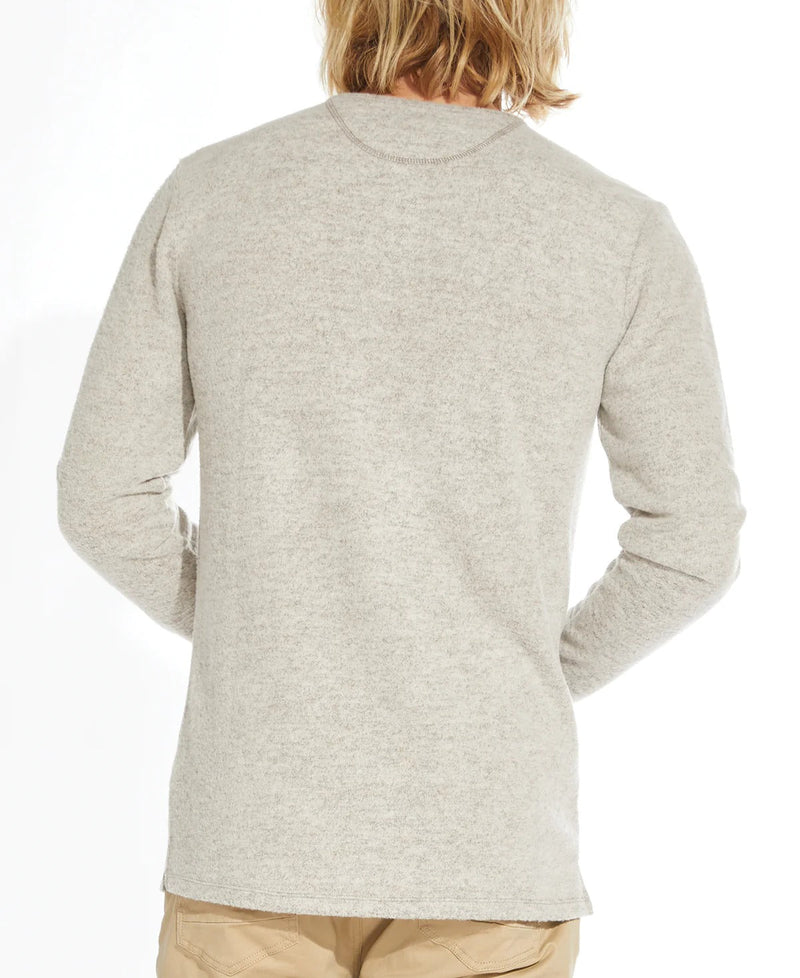 Civil Society Heather Beige Brushed Henley