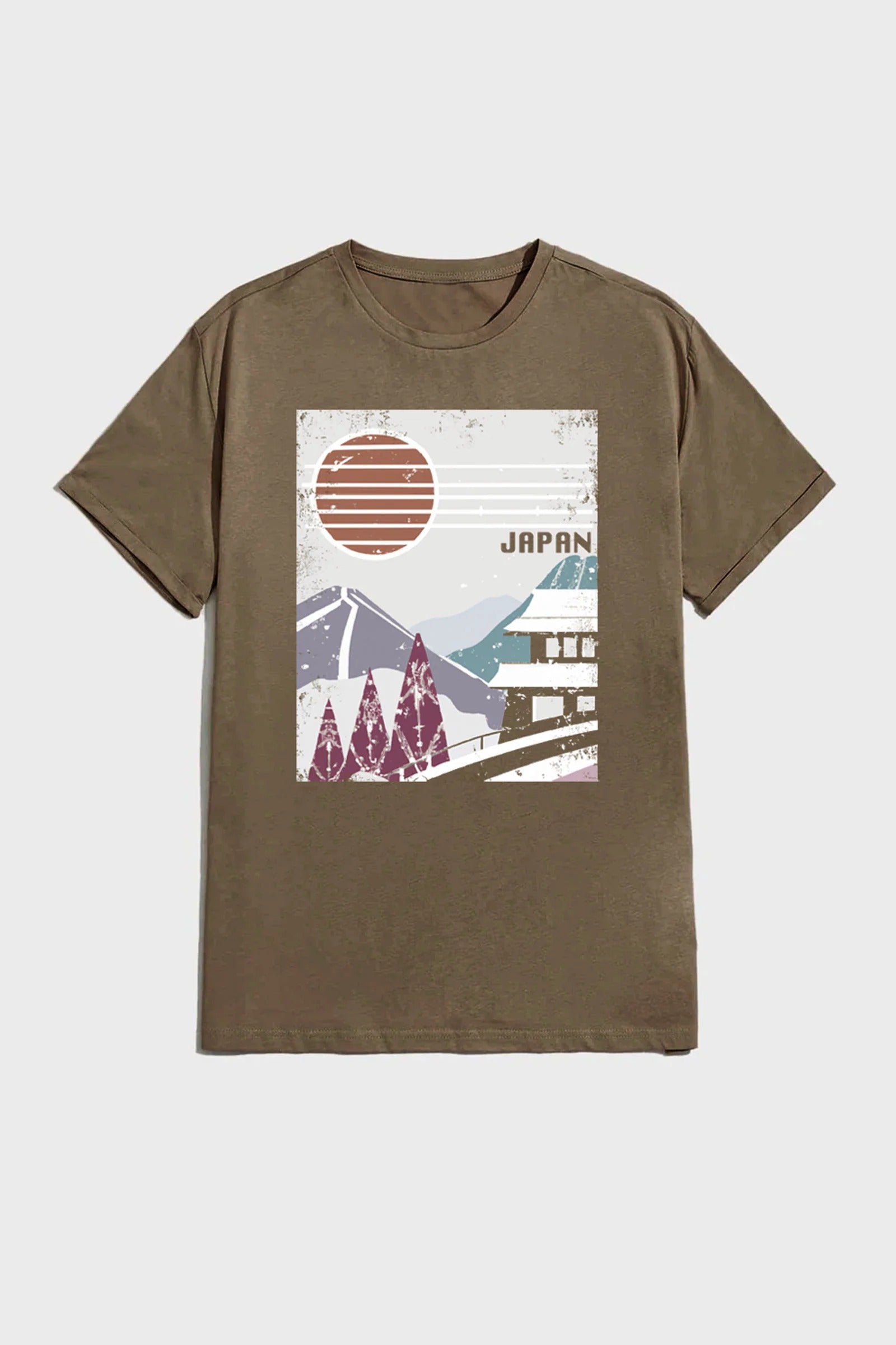 Wholesale,Original Paperbacks, Original Paperbacks Ochre Japan Graphic Tee, Brown, Extra Large-44-TagXLLarge-43-TagLMedium-40-TagMSmall-37-TagSExtra Extra Large-45-TagXXLSmall-39-TagM