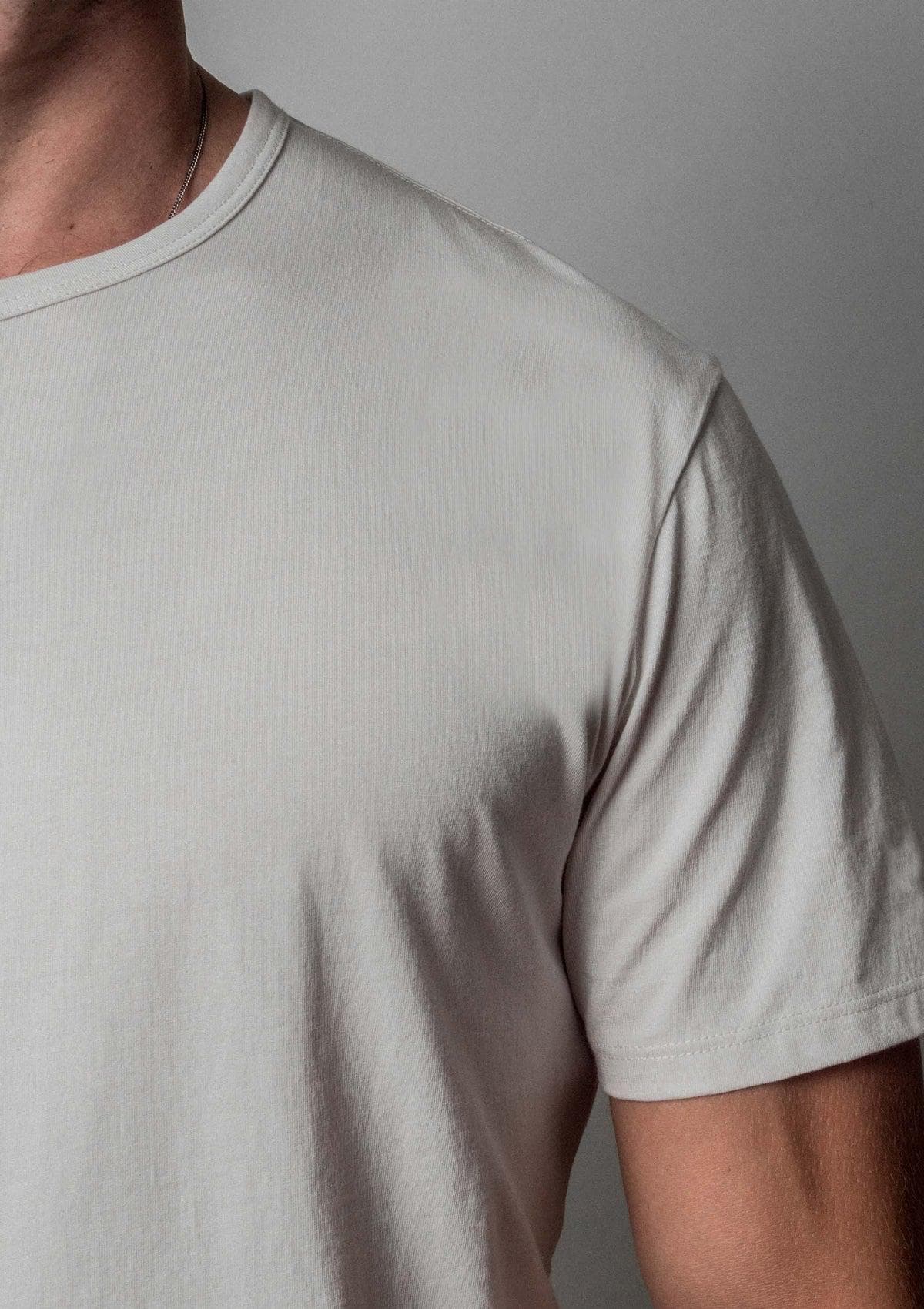 Brand Partner,Acapella, Acapella Ivory Pima Cotton Tee, White, Large-43-TagL